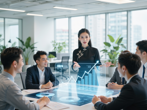 企业未来发展愿景展示,现代化办公大楼,员工团队合影,展现企业的发展前景和团队精神